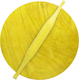 Raj Wooden Rolling Pin and Board Set Wooden WCB012 Chakla Belan Roti Roller Chapati Maker, Roti Maker, Tortilla Roller - 12Inch - Al Kabayel Discount CentreRaj Wooden Rolling Pin and Board Set Wooden WCB012 Chakla Belan Roti Roller Chapati Maker, Roti Maker, Tortilla Roller - 12InchKitchen Utensils & GadgetsRAJAl Kabayel Discount Centre
