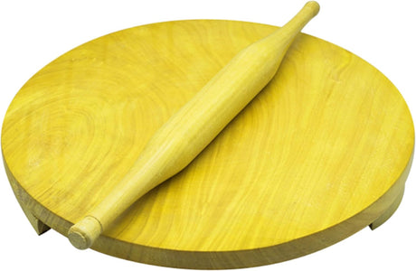Raj Wooden Rolling Pin and Board Set Wooden WCB012 Chakla Belan Roti Roller Chapati Maker, Roti Maker, Tortilla Roller - 12Inch - Al Kabayel Discount CentreRaj Wooden Rolling Pin and Board Set Wooden WCB012 Chakla Belan Roti Roller Chapati Maker, Roti Maker, Tortilla Roller - 12InchKitchen Utensils & GadgetsRAJAl Kabayel Discount Centre
