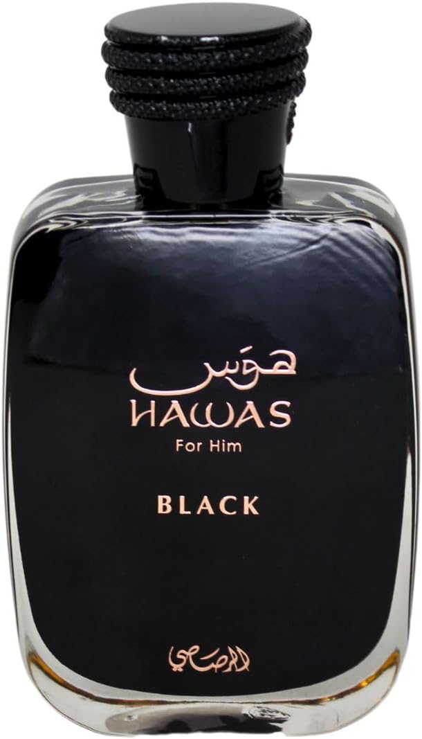 Rasasi Hawas Black Eau de Parfum for Men 100ml – Dark Seductive Aromatic Power Scent - Al Kabayel Discount CentreRasasi Hawas Black Eau de Parfum for Men 100ml – Dark Seductive Aromatic Power ScentPerfumesRASASIAl Kabayel Discount Centre