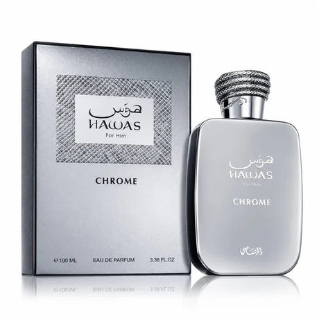 Rasasi Hawas Chrome Eau de Parfum for Him – 100ml - Al Kabayel Discount CentreRasasi Hawas Chrome Eau de Parfum for Him – 100mlPerfumesHAWASAl Kabayel Discount Centre