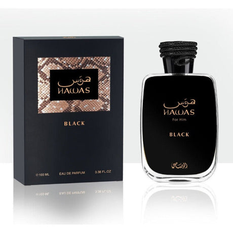 Rasasi Men's Hawas Black EDP Spray 100ml - Al Kabayel Discount CentreRasasi Men's Hawas Black EDP Spray 100mlPerfumesRASASIAl Kabayel Discount Centre