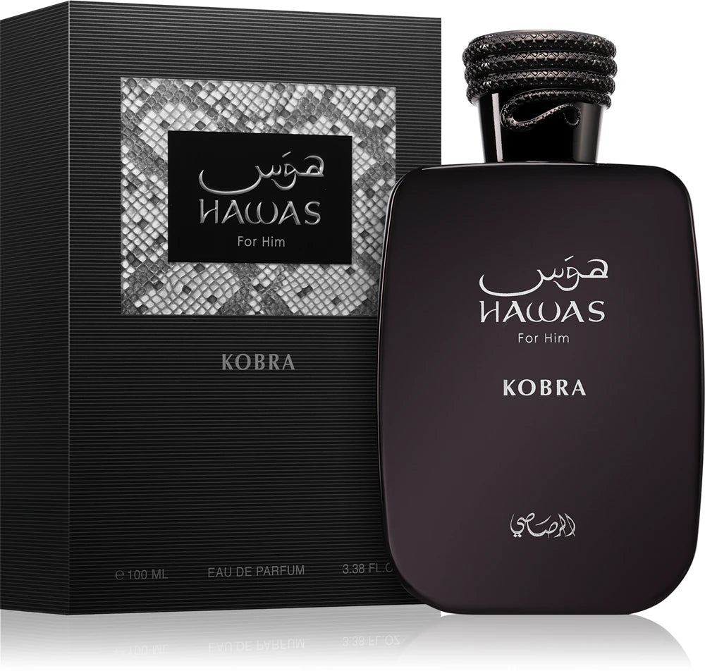 Rasasi Men's Hawas Kobra EDP Spray 100ml - Al Kabayel Discount CentreRasasi Men's Hawas Kobra EDP Spray 100mlPerfumesRASASIAl Kabayel Discount Centre