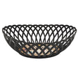 Ratan Cane Plastic Oval Shape Fruit Basket (Medium) - 30cmX23cmX8cm - Black - Al Kabayel Discount CentreRatan Cane Plastic Oval Shape Fruit Basket (Medium) - 30cmX23cmX8cm - BlackOrganizers & AccessoriesRATANAl Kabayel Discount Centre