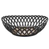Ratan Cane Plastic Oval Shape Fruit Basket (Medium) - 30cmX23cmX8cm - Black - Al Kabayel Discount CentreRatan Cane Plastic Oval Shape Fruit Basket (Medium) - 30cmX23cmX8cm - BlackOrganizers & AccessoriesRATANAl Kabayel Discount Centre