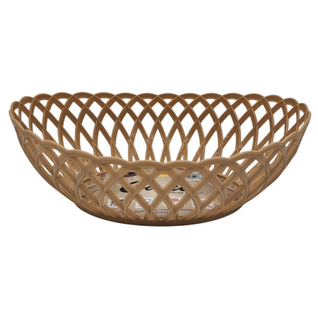 Ratan Cane Plastic Oval Shape Fruit Basket (Medium) - 30cmX23cmX8cm - BurlyWood - Al Kabayel Discount CentreRatan Cane Plastic Oval Shape Fruit Basket (Medium) - 30cmX23cmX8cm - BurlyWoodOrganizers & AccessoriesRATANAl Kabayel Discount Centre