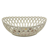 Ratan Cane Plastic Oval Shape Fruit Basket (Medium) - 30cmX23cmX8cm - White - Al Kabayel Discount CentreRatan Cane Plastic Oval Shape Fruit Basket (Medium) - 30cmX23cmX8cm - WhiteOrganizers & AccessoriesRATANAl Kabayel Discount Centre