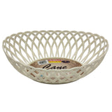 Ratan Cane Plastic Oval Shape Fruit Basket (Medium) - 30cmX23cmX8cm - White - Al Kabayel Discount CentreRatan Cane Plastic Oval Shape Fruit Basket (Medium) - 30cmX23cmX8cm - WhiteOrganizers & AccessoriesRATANAl Kabayel Discount Centre