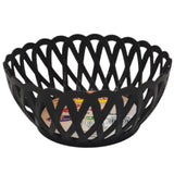 Ratan Cane Plastic Round Fruit Bowl Basket (Small) - 15cmX7cm - Black - Al Kabayel Discount CentreRatan Cane Plastic Round Fruit Bowl Basket (Small) - 15cmX7cm - BlackOrganizers & AccessoriesRatanAl Kabayel Discount Centre