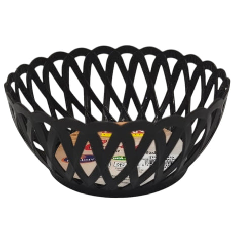 Ratan Cane Plastic Round Fruit Bowl Basket (Small) - 15cmX7cm - Black - Al Kabayel Discount CentreRatan Cane Plastic Round Fruit Bowl Basket (Small) - 15cmX7cm - BlackOrganizers & AccessoriesRatanAl Kabayel Discount Centre