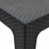 Rattan-Style Plastic Coffee Table - 43×42cm - Black / White - Al Kabayel Discount CentreRattan-Style Plastic Coffee Table - 43×42cm - Black / WhiteOrganizers & AccessoriesAKDCAl Kabayel Discount Centre