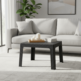 Rattan-Style Plastic Coffee Table - 43×42cm - Black / White - Al Kabayel Discount CentreRattan-Style Plastic Coffee Table - 43×42cm - Black / WhiteOrganizers & AccessoriesAKDCAl Kabayel Discount Centre