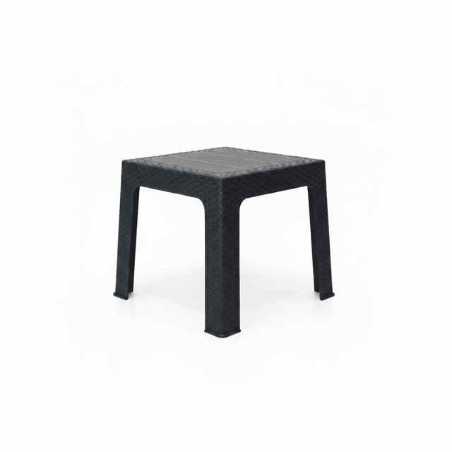Rattan-Style Plastic Coffee Table - 43×42cm - Black / White - Al Kabayel Discount CentreRattan-Style Plastic Coffee Table - 43×42cm - Black / WhiteOrganizers & AccessoriesAKDCAl Kabayel Discount Centre