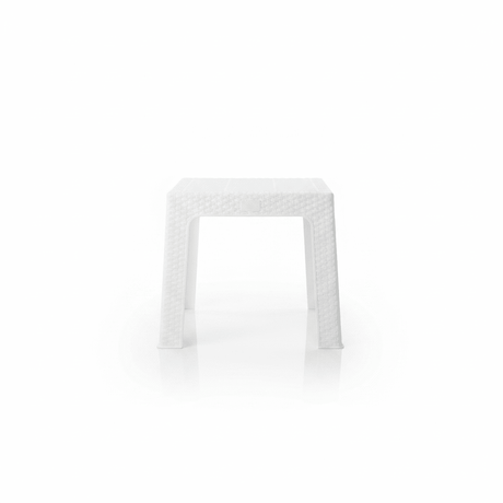Rattan-Style Plastic Coffee Table - 43×42cm - Black / White - Al Kabayel Discount CentreRattan-Style Plastic Coffee Table - 43×42cm - Black / WhiteOrganizers & AccessoriesAKDCAl Kabayel Discount Centre