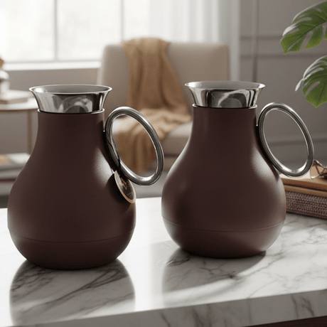 RAZ 2 Piece Vacuum Flask Set 0.5L & 1.0L – Matte Red Thermal Insulated Bottles with Silver Finish for Hot & Cold Beverages - Al Kabayel Discount CentreRAZ 2 Piece Vacuum Flask Set 0.5L & 1.0L – Matte Red Thermal Insulated Bottles with Silver Finish for Hot & Cold BeveragesThermosRAZAl Kabayel Discount Centre