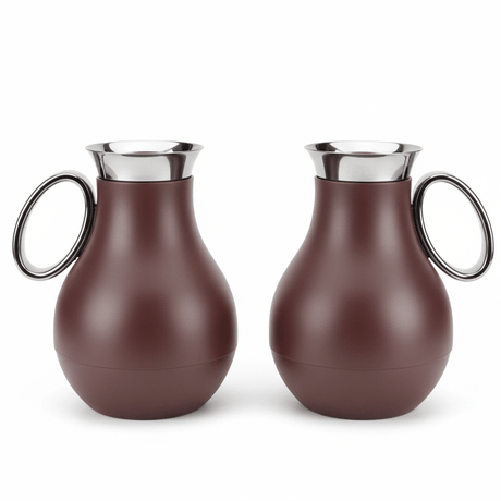 RAZ 2 Piece Vacuum Flask Set 0.5L & 1.0L – Matte Red Thermal Insulated Bottles with Silver Finish for Hot & Cold Beverages - Al Kabayel Discount CentreRAZ 2 Piece Vacuum Flask Set 0.5L & 1.0L – Matte Red Thermal Insulated Bottles with Silver Finish for Hot & Cold BeveragesThermosRAZAl Kabayel Discount Centre