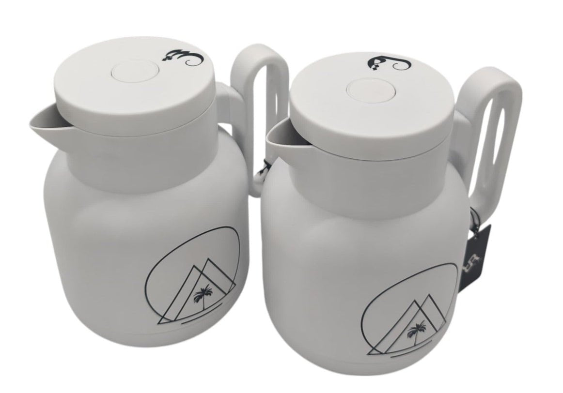 RAZ 2pcs Double - Wall Insulated Vaccum Flask 1 Liter, White, HA - 2506 - Al Kabayel Discount CentreRAZ 2pcs Double - Wall Insulated Vaccum Flask 1 Liter, White, HA - 2506ThermosRAZAl Kabayel Discount Centre