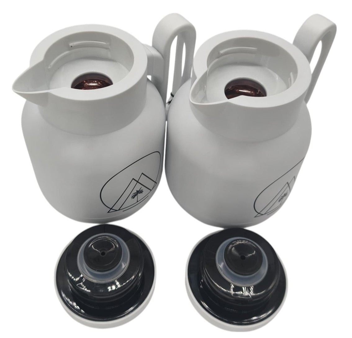 RAZ 2pcs Double - Wall Insulated Vaccum Flask 1 Liter, White, HA - 2506 - Al Kabayel Discount CentreRAZ 2pcs Double - Wall Insulated Vaccum Flask 1 Liter, White, HA - 2506ThermosRAZAl Kabayel Discount Centre