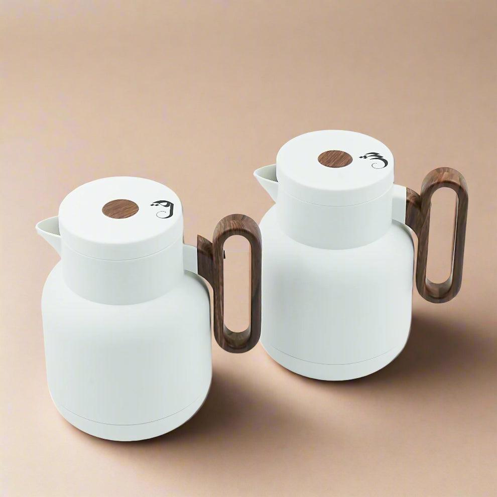 RAZ 2pcs Double - Wall Insulated Vaccum Flask 1 Liter, White/Dark Wood, HA - 2505 - Al Kabayel Discount CentreRAZ 2pcs Double - Wall Insulated Vaccum Flask 1 Liter, White/Dark Wood, HA - 2505ThermosRAZAl Kabayel Discount Centre