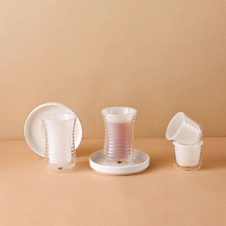 RAZ Desert 18pcs Tea Set White(6pc Cava Cup 90ml, 6pcs Cup 130ml, 6pcs Saucer) - Al Kabayel Discount CentreRAZ Desert 18pcs Tea Set White(6pc Cava Cup 90ml, 6pcs Cup 130ml, 6pcs Saucer)Tea SetsRAZAl Kabayel Discount Centre