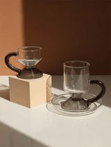 RAZ Levita 18-Piece Tea & Coffee Glass Set | Floating Handle | 6 Large Cups, 6 Small Cups & 6 Saucers | Gray - Al Kabayel Discount CentreRAZ Levita 18-Piece Tea & Coffee Glass Set | Floating Handle | 6 Large Cups, 6 Small Cups & 6 Saucers | GrayTea SetsRAZAl Kabayel Discount Centre
