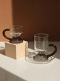 RAZ Levita 18-Piece Tea & Coffee Glass Set | Floating Handle | 6 Large Cups, 6 Small Cups & 6 Saucers | Gray - Al Kabayel Discount CentreRAZ Levita 18-Piece Tea & Coffee Glass Set | Floating Handle | 6 Large Cups, 6 Small Cups & 6 Saucers | GrayTea SetsRAZAl Kabayel Discount Centre