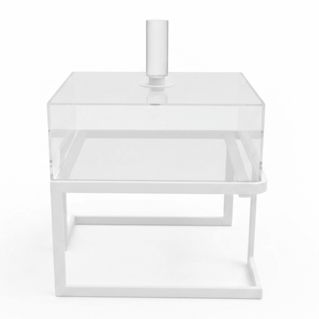 RAZ Premium Clear Acrylic Square Dessert Display Box with Transparent Lid and White Metal Stand for Cake & Pastry Presentation – 21.5×21.5×21 cm - Al Kabayel Discount CentreRAZ Premium Clear Acrylic Square Dessert Display Box with Transparent Lid and White Metal Stand for Cake & Pastry Presentation – 21.5×21.5×21 cmServing TraysRAZAl Kabayel Discount Centre