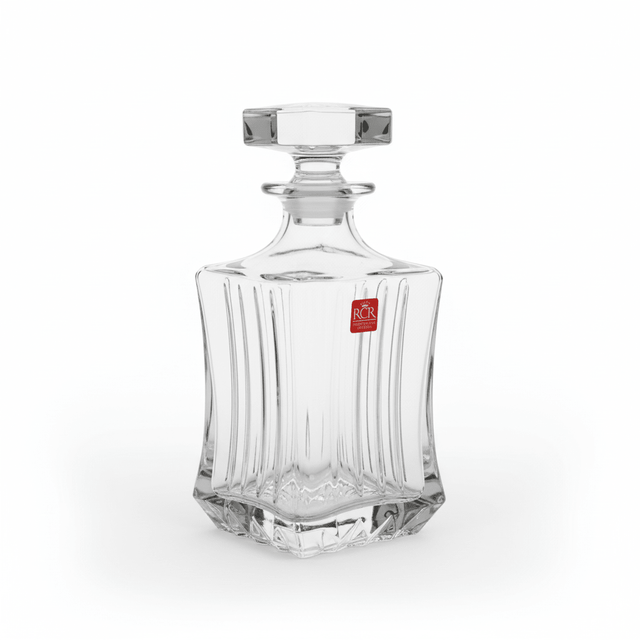 RCR Cristalleria Italiana Crystal Glass Decanter | 750ml | Luxury Cut Crystal with Stopper - Al Kabayel Discount CentreRCR Cristalleria Italiana Crystal Glass Decanter | 750ml | Luxury Cut Crystal with StopperJugsRCRAl Kabayel Discount Centre
