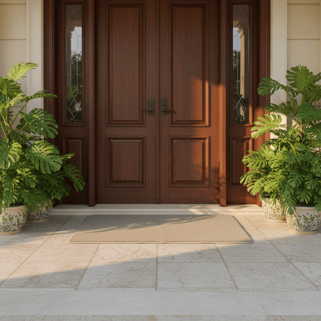 Rectangle Door Mat | Soft Speckled Pile | Non-Slip Backing | Serged Edges | 68 x 44 cm | Beige Sand | Indoor Entrance Rug - Al Kabayel Discount CentreRectangle Door Mat | Soft Speckled Pile | Non-Slip Backing | Serged Edges | 68 x 44 cm | Beige Sand | Indoor Entrance RugDoormatsAKDCAl Kabayel Discount Centre