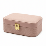 Rectangle Rexin Jewellery Box - 20×14×7cm - Grey / Pink / Cream - Al Kabayel Discount CentreRectangle Rexin Jewellery Box - 20×14×7cm - Grey / Pink / CreamOrganizers & AccessoriesAKDCAl Kabayel Discount Centre