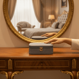 Rectangle Rexin Jewellery Box - 20×14×7cm - Grey / Pink / Cream - Al Kabayel Discount CentreRectangle Rexin Jewellery Box - 20×14×7cm - Grey / Pink / CreamOrganizers & AccessoriesAKDCAl Kabayel Discount Centre