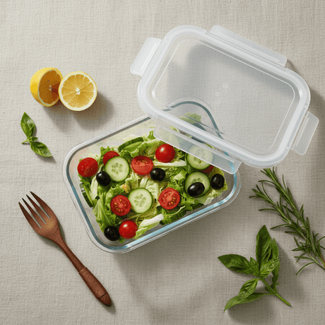 Rectangular Glass Food Storage Container with Airtight Plastic Lid – Large Capacity Meal Prep Box for Kitchen Organization – 1520 ml - Al Kabayel Discount CentreRectangular Glass Food Storage Container with Airtight Plastic Lid – Large Capacity Meal Prep Box for Kitchen Organization – 1520 mlFood ContainersAKDCAl Kabayel Discount Centre