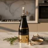Red Cherry Premium Gold & Black Ceramic Oil Dispenser Bottle for Modern Kitchen Décor – 250ml - Al Kabayel Discount CentreRed Cherry Premium Gold & Black Ceramic Oil Dispenser Bottle for Modern Kitchen Décor – 250mlKitchen Utensils & GadgetsRED CHERRYAl Kabayel Discount Centre