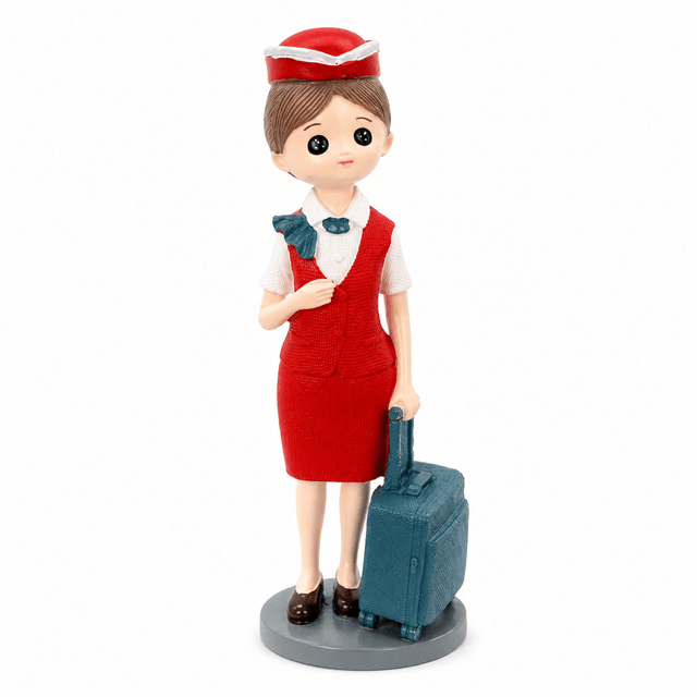 Red Girl Cabin Crew Polyresin Decorative Figurine - 20cm - Al Kabayel Discount CentreRed Girl Cabin Crew Polyresin Decorative Figurine - 20cmHome Décor AccentsAKDCAl Kabayel Discount Centre