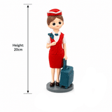 Red Girl Cabin Crew Polyresin Decorative Figurine - 20cm - Al Kabayel Discount CentreRed Girl Cabin Crew Polyresin Decorative Figurine - 20cmHome Décor AccentsAKDCAl Kabayel Discount Centre