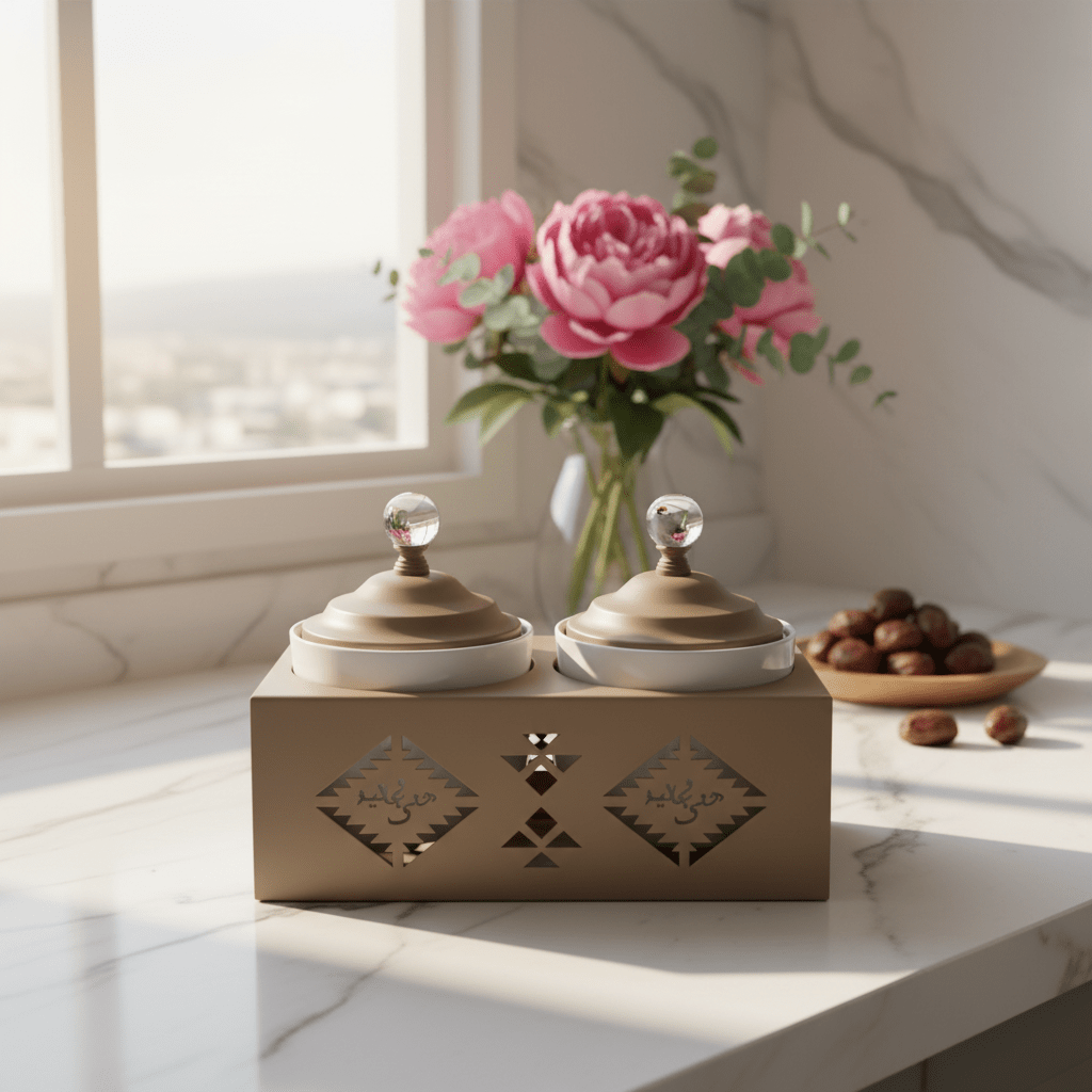 Red Home Elegant 2 - Piece White Ceramic Cup Set with Durable Taupe Metal Stand and Matching Lids for Kitchen Storage and Serving (11.5 × 27 × 14 cm) - Al Kabayel Discount CentreRed Home Elegant 2 - Piece White Ceramic Cup Set with Durable Taupe Metal Stand and Matching Lids for Kitchen Storage and Serving (11.5 × 27 × 14 cm)Jars & Food SaversRED HOMEAl Kabayel Discount Centre