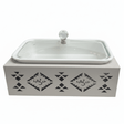 Red Home Premium White Ceramic Baking Serving Tray with Off - White Metal Stand and Glass Lid for Oven - to - Table Serving (12 inch) - Al Kabayel Discount CentreRed Home Premium White Ceramic Baking Serving Tray with Off - White Metal Stand and Glass Lid for Oven - to - Table Serving (12 inch)Serving TraysRED HOMEAl Kabayel Discount Centre