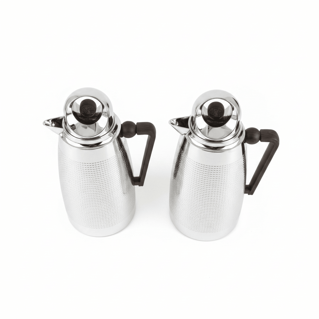 Red Home Stylish Vacuum Flask with Silver Body and Wooden Design Accent Modern Thermal Bottle 1+1 Liter - Al Kabayel Discount CentreRed Home Stylish Vacuum Flask with Silver Body and Wooden Design Accent Modern Thermal Bottle 1+1 LiterThermosREDAl Kabayel Discount Centre