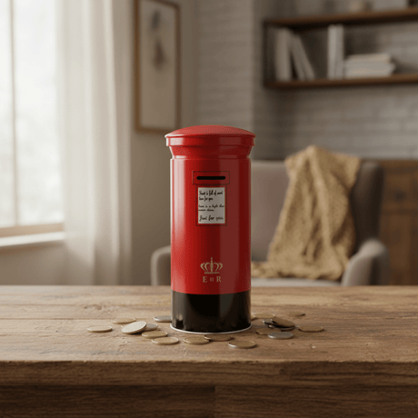 Red Metal British Royal Mail Post Box Coin Bank – 25cm Decorative Money Box - Al Kabayel Discount CentreRed Metal British Royal Mail Post Box Coin Bank – 25cm Decorative Money BoxOrganizers & AccessoriesAKDCAl Kabayel Discount Centre
