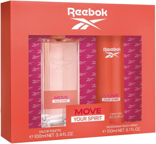 Reebok Move Your Spirit Women Lote (100ML)(150ML)2pcs - Al Kabayel Discount CentreReebok Move Your Spirit Women Lote (100ML)(150ML)2pcsFragrancesREEBOKAl Kabayel Discount Centre