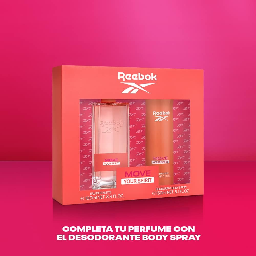Reebok Move Your Spirit Women Lote (100ML)(150ML)2pcs - Al Kabayel Discount CentreReebok Move Your Spirit Women Lote (100ML)(150ML)2pcsFragrancesREEBOKAl Kabayel Discount Centre