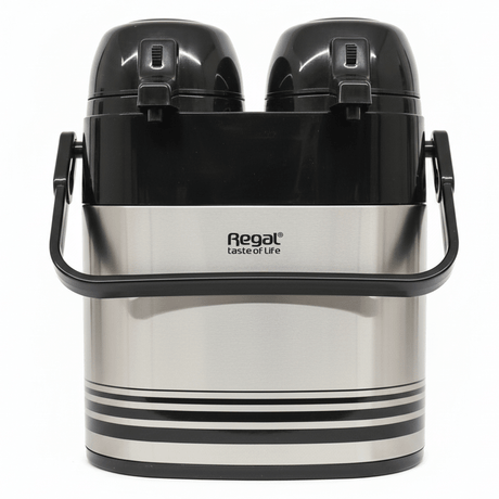 Regal Twin Air Pot SS Thermal Dispenser 1+1 Ltr - Al Kabayel Discount CentreRegal Twin Air Pot SS Thermal Dispenser 1+1 LtrThermosREGALAl Kabayel Discount Centre