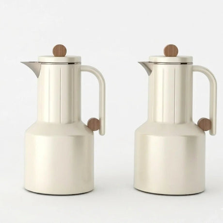 Regal Vacuum Flask 2 Pieces Set – 1L + 1L – Beige with Wooden Finish - Al Kabayel Discount CentreRegal Vacuum Flask 2 Pieces Set – 1L + 1L – Beige with Wooden FinishThermosREGALAl Kabayel Discount Centre