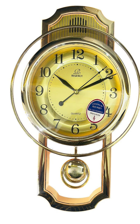 REGENCY Analog Modern Design Wall Pendulum Clock with Melody 42cm*26cm, RW6192 - Al Kabayel Discount CentreREGENCY Analog Modern Design Wall Pendulum Clock with Melody 42cm*26cm, RW6192Wall ClocksREGENCYAl Kabayel Discount Centre