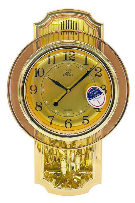 REGENCY Analog Modern Design Wall Rotating Pendulum Clock with Melody 43cm*28cm, RW6767 - Al Kabayel Discount CentreREGENCY Analog Modern Design Wall Rotating Pendulum Clock with Melody 43cm*28cm, RW6767Wall ClocksREGENCYAl Kabayel Discount Centre