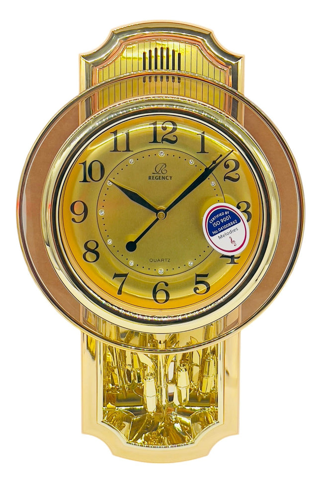 REGENCY Analog Modern Design Wall Rotating Pendulum Clock with Melody 43cm*28cm, RW6767 - Al Kabayel Discount CentreREGENCY Analog Modern Design Wall Rotating Pendulum Clock with Melody 43cm*28cm, RW6767Wall ClocksREGENCYAl Kabayel Discount Centre