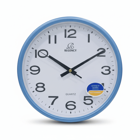 Regency Quartz Wall Clock 24cm | Silent Movement | Blue Frame | RW9020 - Al Kabayel Discount CentreRegency Quartz Wall Clock 24cm | Silent Movement | Blue Frame | RW9020Wall ClocksREGENCYAl Kabayel Discount Centre