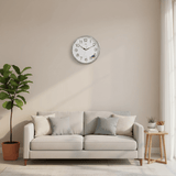 Regency Quartz Wall Clock 33cm – Silver Textured Frame | RW8116 - Al Kabayel Discount CentreRegency Quartz Wall Clock 33cm – Silver Textured Frame | RW8116Wall ClocksREGENCYAl Kabayel Discount Centre