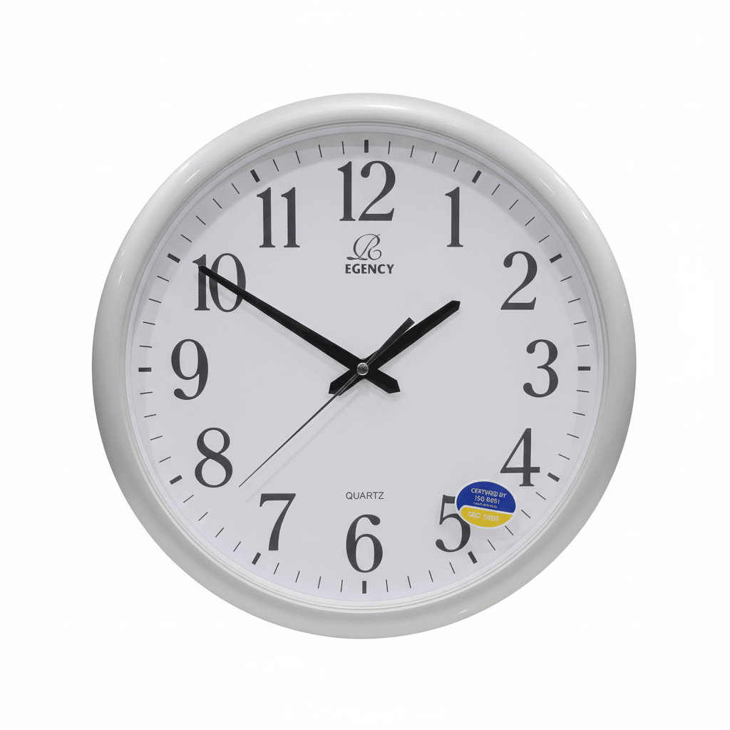 Regency Quartz Wall Clock 38cm | Large Silent Movement | White Frame | RW8644 - Al Kabayel Discount CentreRegency Quartz Wall Clock 38cm | Large Silent Movement | White Frame | RW8644Wall ClocksREGENCYAl Kabayel Discount Centre