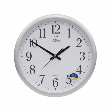 Regency Quartz Wall Clock 38cm | Large Silent Movement | White Frame | RW8644 - Al Kabayel Discount CentreRegency Quartz Wall Clock 38cm | Large Silent Movement | White Frame | RW8644Wall ClocksREGENCYAl Kabayel Discount Centre