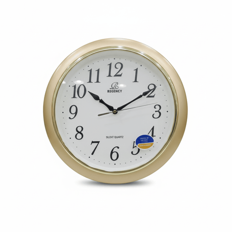 Regency Silent Quartz Wall Clock 33cm | Soft Gold Frame | Elegant Home Décor | RW885 - Al Kabayel Discount CentreRegency Silent Quartz Wall Clock 33cm | Soft Gold Frame | Elegant Home Décor | RW885Wall ClocksREGENCYAl Kabayel Discount Centre
